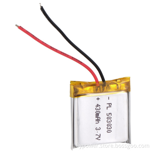Lithium Battery 3.7V 430mAh Rechageable Battery Pack